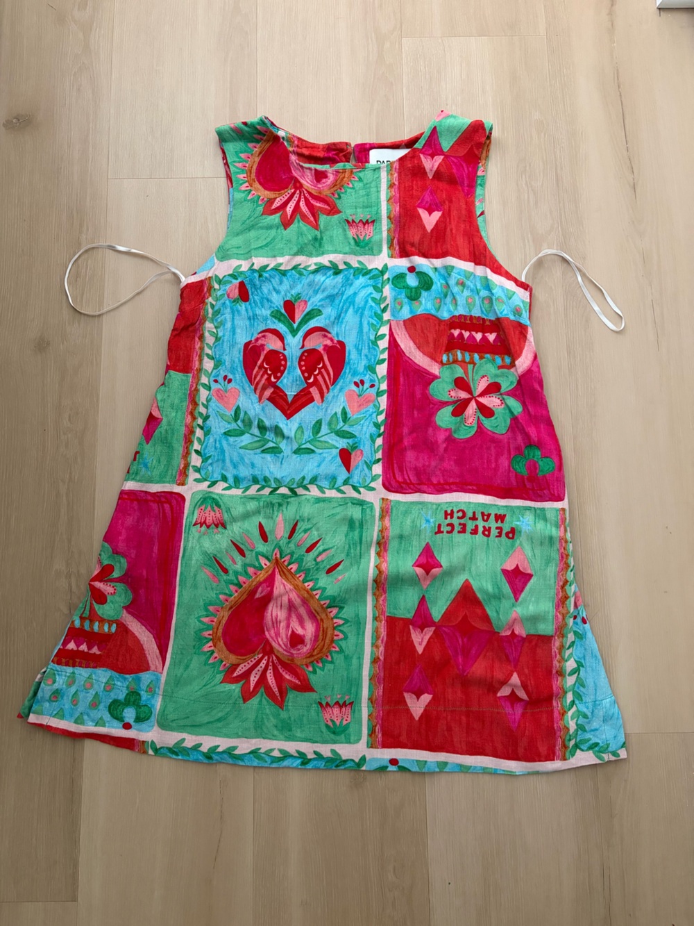 Colorful Heart & Floral Patchwork design sundress